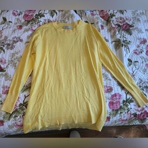 LOFT Yellow Crewneck Sweater